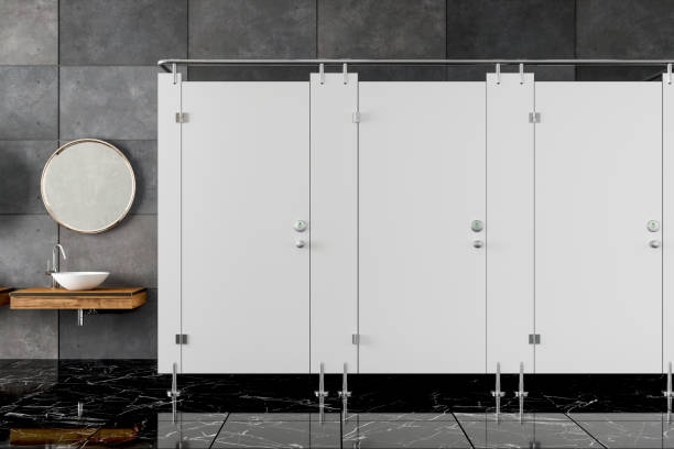 ilustrasi cubicle toilet yang ada di mall. sumber: istockphoto.com