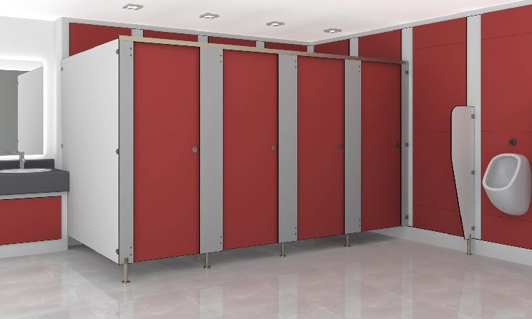 Toilet kubikel kantor, Sumber: cubiclesystems.co.uk