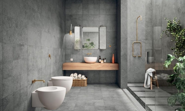 Desain kamar manding dengan bernuansa batu alam, Sumber: mustikaland.co.id