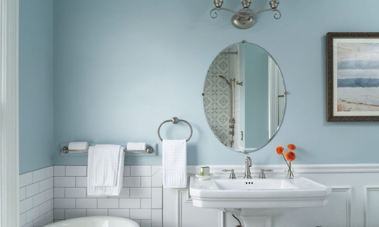 Pemilihan warna dinding kamar mandi, Sumber: marthastewart.com