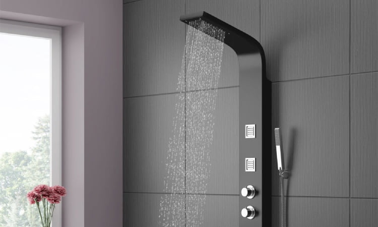 Smart shower panel, Sumber: victorianplumbing.co.uk
