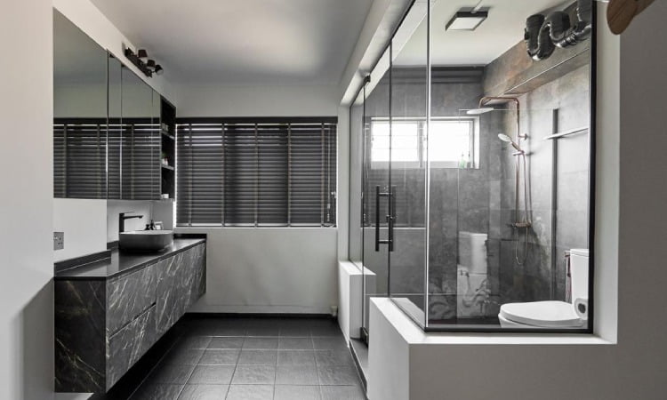 Kelebihan memiliki kamar mandi kering, Sumber: renonation.sg