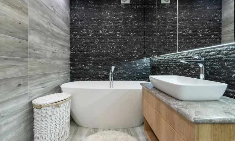 Dinding kamar mandi keramik, Sumber: pexels.com