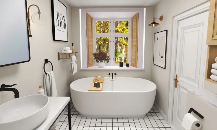 Penggunaan bathtub, Sumber: kujiale.com
